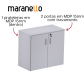 Armário Baixo 2 portas MARANELLO M15